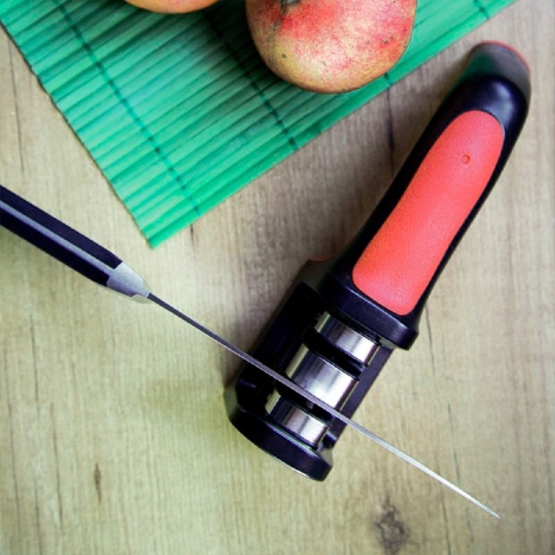 Comprar Cuchillo Mango Rojo Arcos para Hostelería - Glassur